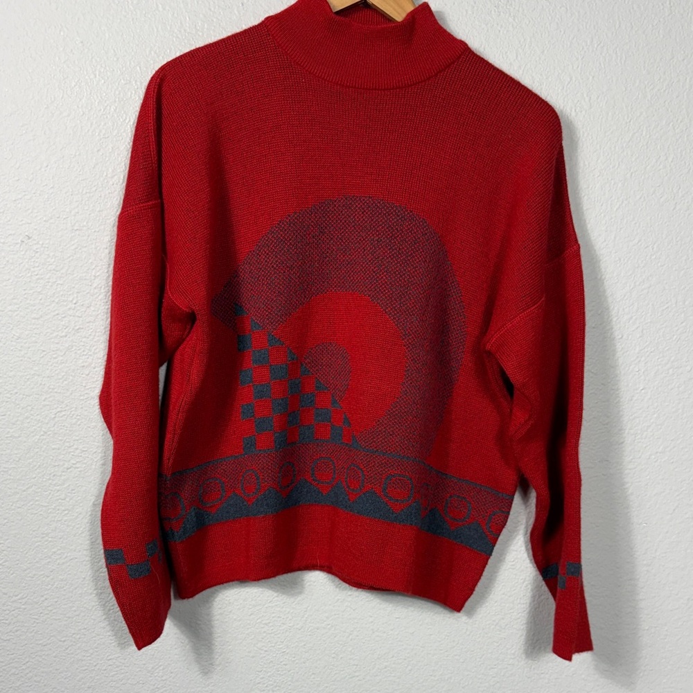 Vintage‎ Rodier Women's Geometric Pattern Sweater